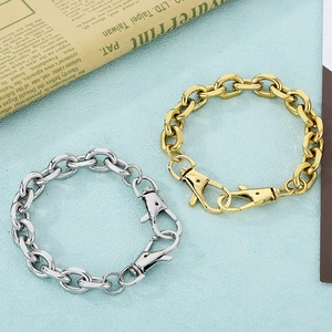 Edelstahl Gliederkette Armband Mit Großem Karabinerverschluss Minimalistischer Industriestil Schmuck Für Herren Damen