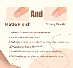 Guide DIY en 6 étapes pour faux ongles avec finitions mates et brillantes comparées
