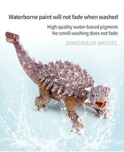 Figura de dinosaurio lavable en agua que muestra pintura duradera y material sin fugas