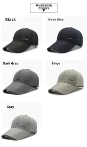 Détail de casquette de baseball en mesh montrant cinq couleurs avec visière longue