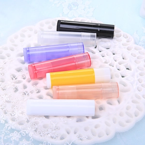 Lot de 7 tubes de baume à lèvres vides en plastique de 5g pour emballage cosmétique