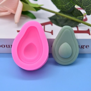 Avocado Shaped Silicone Mold DIY Baking Cake Mousse Chocolate 3D Fruit Design Kitchen Tools Pink