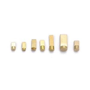 Set of precision gold-plated conductive copper pins for Bluetooth earbud charging contacts