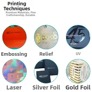 Close-up of premium packaging printing effects including gold foil, spot UV and embossing