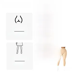 Détail du tissu extensible sans couture à haute densité sur legging yoga beige taille haute