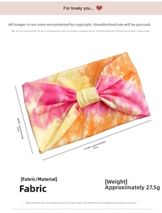 Detailed view of extra wide tie-dye yoga headband showing fabric texture and vibrant colors