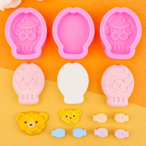 Stampi in silicone fai-da-te taiyaki orso per candele e artigianato