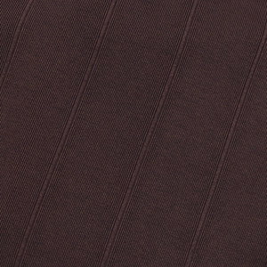 Macro texture of premium dark brown ribbed knit fabric with fine vertical striping