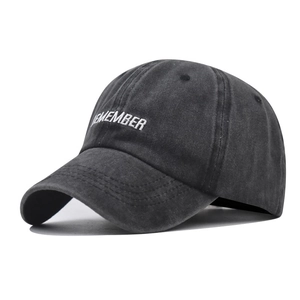 Baseball Cap Washed Cotton Embroidered Remember Adjustable Vintage Retro Sun Hat For Men Women Casual Sports
