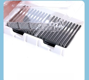Adhesive ear swabs in a specialized dust-proof storage box for hygienic protection