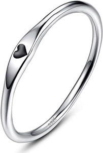 Macro detail of S925 sterling silver ring showing the polished inner band with S925 hallmark