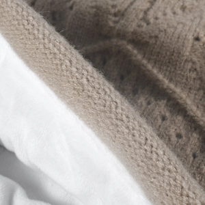 Bonnet d'hiver en maille pour grandes têtes avec doublure en polaire épaisse chaude
