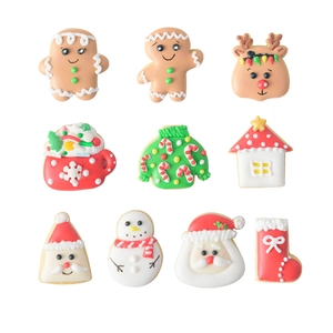 9-piece Christmas cookie cutter set including gingerbread man, reindeer, and snowman shapes
