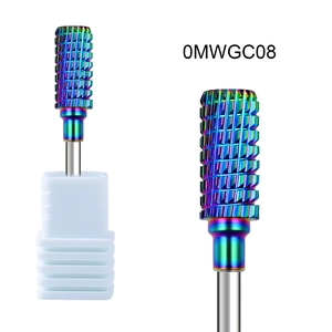 Rainbow rainbow carbide nail drill bit with cross coarse teeth and white base stand