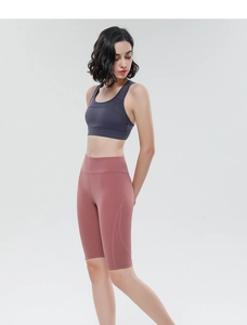 Close-up of laser-cut ventilation holes on a high-waist yoga sports outfit