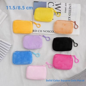 Mini square backpack coin purses in 8 colors with hooks and size 11.5x8.5 cm detail