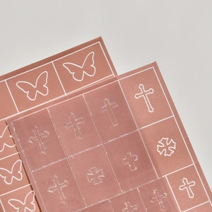 Hollow Nail Art Airbrush Stencil Stickers Butterfly Heart Star French Manicure Templates DIY Spray Paint Decor Tools
