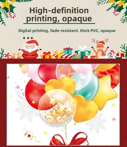 Detail of Christmas window stickers showing thick PVC material and digital printing quality