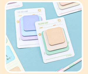 Detailed macro view of pastel macaron sticky notes with To-Do list functional backing card