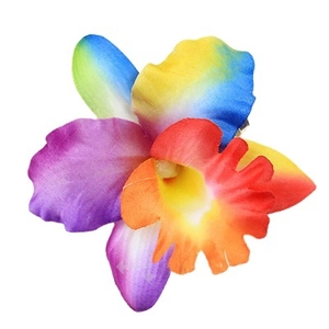 Tropical gradient orchid hair clip for Hawaiian beach vacations and bohemian styling