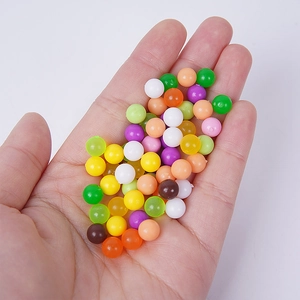 Colorful mixed mini resin beads for DIY dessert decoration and handmade toy crafts