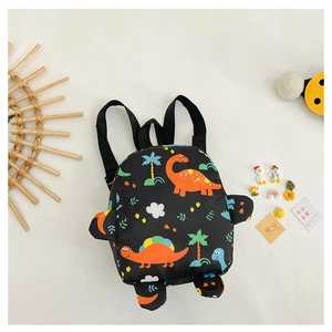Close-up of lightweight waterproof canvas with colorful dinosaur patterns for kids