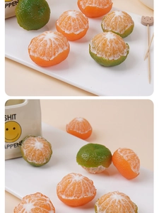 Detailed macro view of realistic peeled orange textures with orange and green citrus colors
