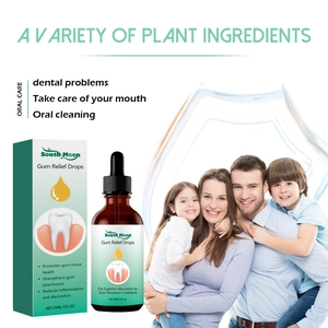 Gouttes de soulagement des gencives South Moon 30ml pour les soins bucco-dentaires.