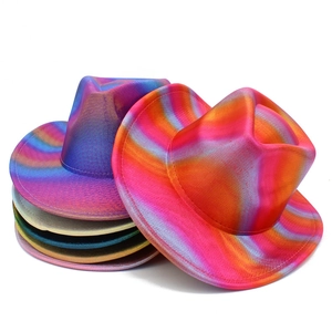 Metallic Holographic Rainbow Western Cowboy Hat For Birthday Party Christmas Carnival Festival Stiffened Knight Jazz Hat