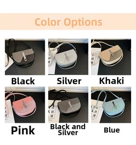 Quilted saddle bags in six colors featuring a zebra print buckle and crossbody strap