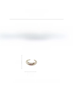 Detailed view of iridescent acrylic geometric bangle with irregular ice-crack texture