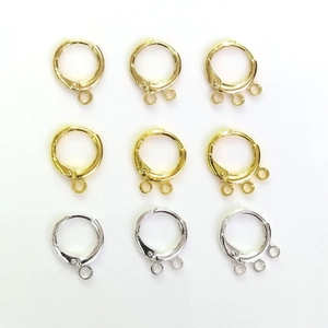 Round Lever Back Earring Hooks Copper Gold Silver Plated Color Retention DIY Jewelry Making Findings Hanging Loops