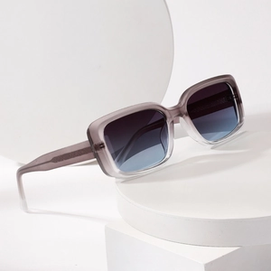 Retro Square Frame Sunglasses UV400 Protection PC Lens Gradient Fashion Eyewear For Men Women