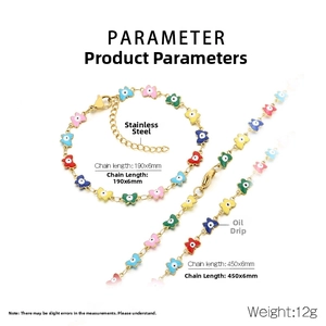 Detail specifications of stainless steel oil drip butterfly necklace and bracelet set