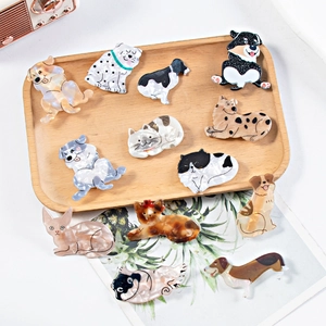 Simpatica Forcina in PVC della Serie Animale del Fumetto per le Donne Dolce Clip per Frangia Laterale Naturale Clip a Becco d'Anatra Accessori per Capelli in Stile Coreano