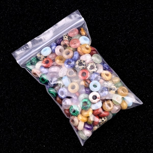 Mixed natural stone beads in a 6x12mm abacus shape with 5mm large holes for jewelry DIY
