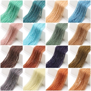 Multi-color 2mm faceted crystal glass beads in 16 shades for DIY jewelry making sets