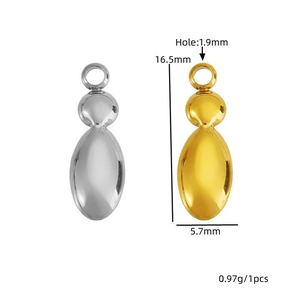 Ciondoli a goccia stile bubble in oro e argento con dimensioni per creazione gioielli