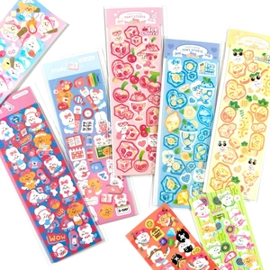 Cartoon Animal Decorative Stickers PET Waterproof DIY Journal Scrapbooking Kawaii Korean Style School Office Supplies