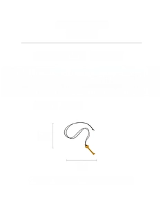 Tableau des tailles du collier en cuir de 88cm avec pendentif clé dorée de 2cm