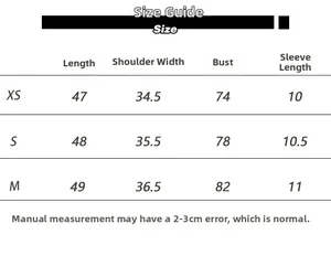 Size chart showing XS to M measurements for this slim fit vintage round neck t-shirt