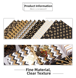 Macro detail of bronze gold Christmas wrapping paper with festive pine cone decoration