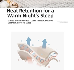 Cross-section diagram showing thickened high-density warm thermal pet blanket structure