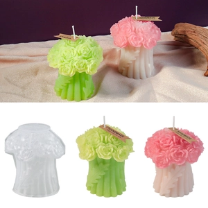 3D Rosenstrauß Kerze Silikonform DIY Handgemachte Blumengesteck Ornament Valentinstag Deko Geschenk Handwerk