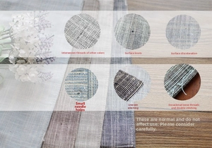 Detailed close-up showing textures of cotton linen napkins in various neutral colors