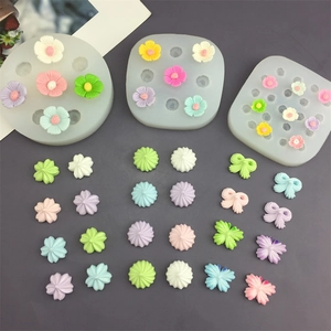 Moules En Silicone DIY Fleur Camélia Papillon Noeud Étoile Forme Qualité Alimentaire Pour Gâteau Cuisson Chocolat Résine