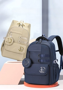 Detail view of multi-layer zipper compartments and water-resistant nylon texture