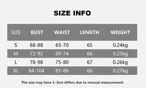 Guide des tailles pour robe bustier plissée incluant buste, taille et longueur