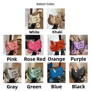 Detailed grid view showing various color options for the stylish pleated tote handbag