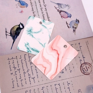 100pcs marble pattern jewelry display cards for earrings and necklaces packaging